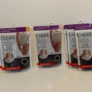 Cupid Back Magic, High waist brief., Extra Firm, black,